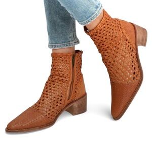 Free People In The Loop Woven Leather Boots